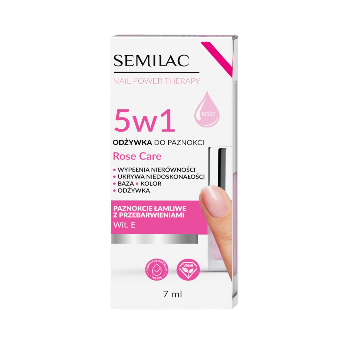 Semilac Nail Conditioner 5in1 Rose Care