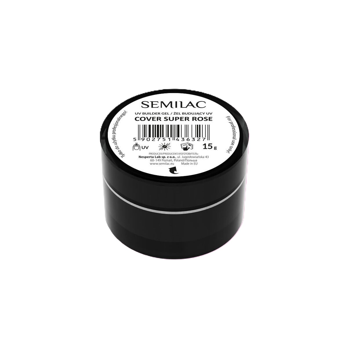 Semilac UV Builder Gel Cover Super Rose 15g