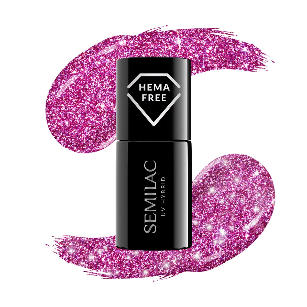 Semilac Hybrid Varnish 462 Pink Bubbles