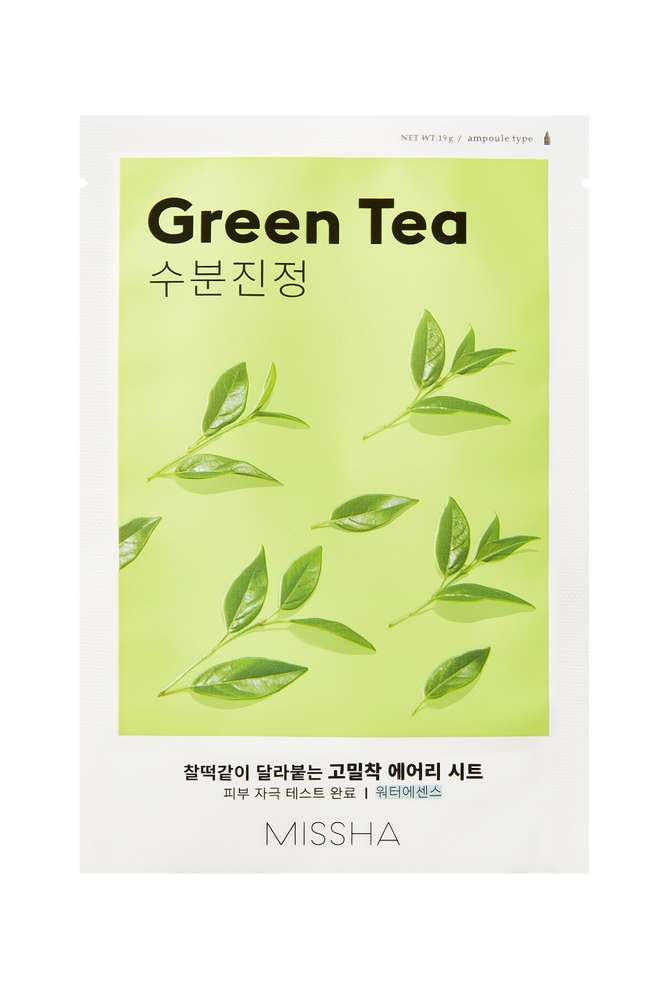 Missha Airy Fit Sheet Mască hidratantă cu ceai verde