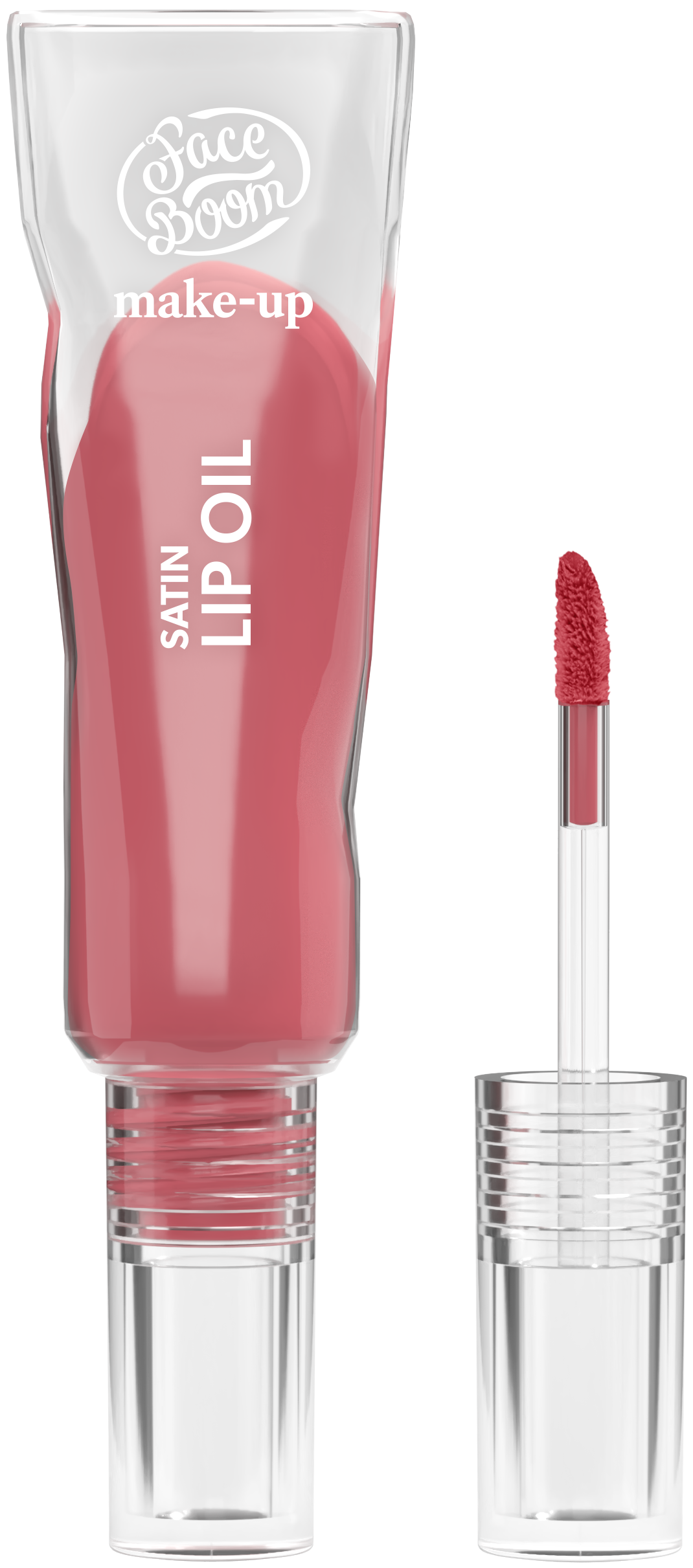 Faceboom Satin Lip Oil Ulei de buze hidratant 03 Funky Pink