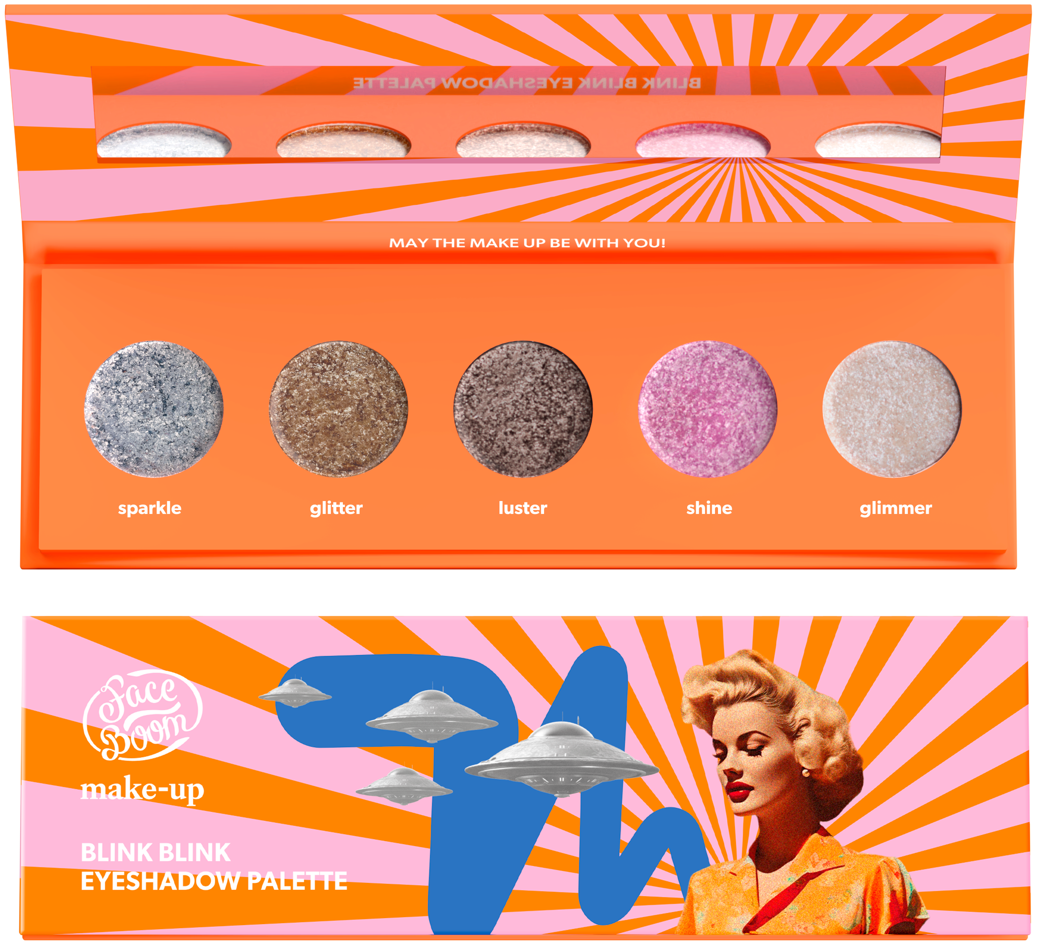 Paleta de farduri de ochi Faceboom Blink Blink