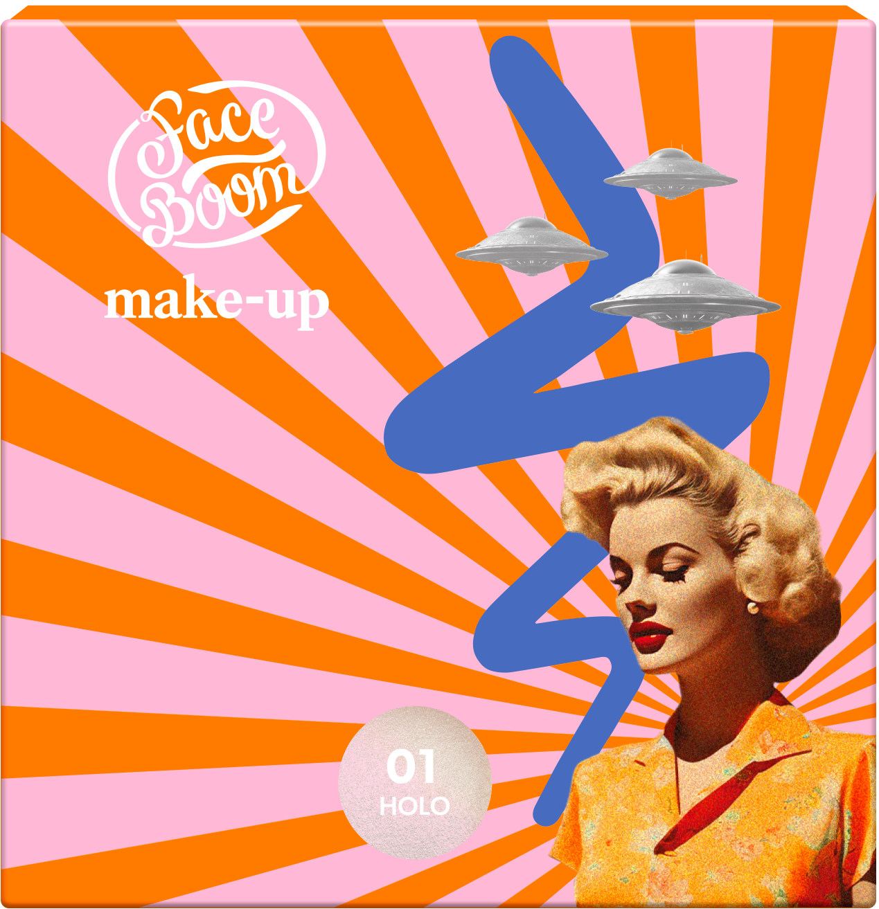 Faceboom Pink Holo Highlighter strălucitor 01 Holo