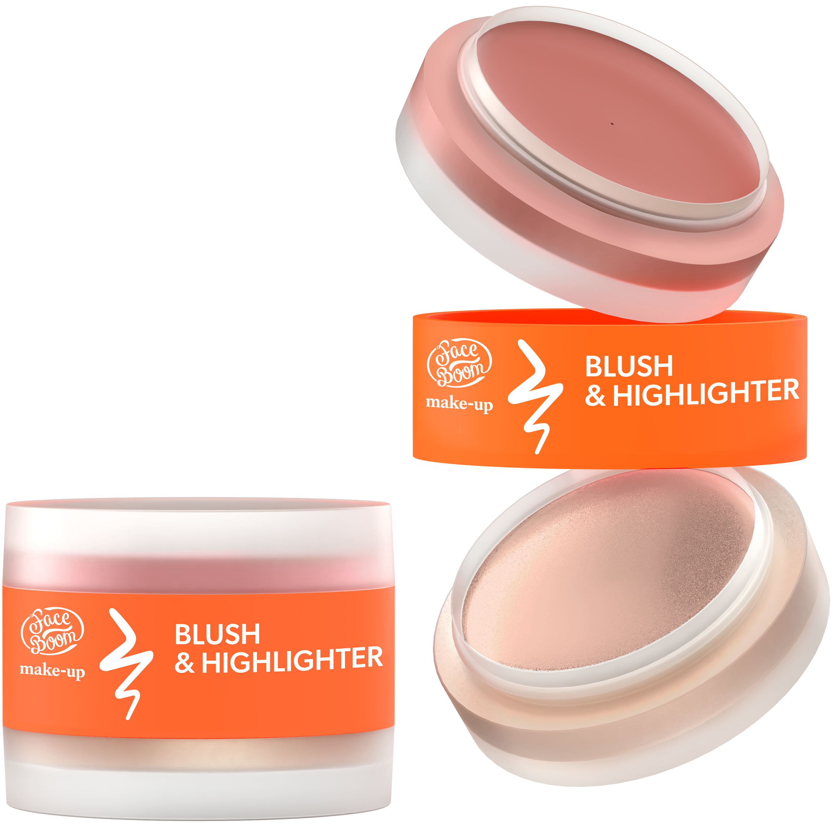 Faceboom Blush cremos și iluminator pentru contur 01 Peach