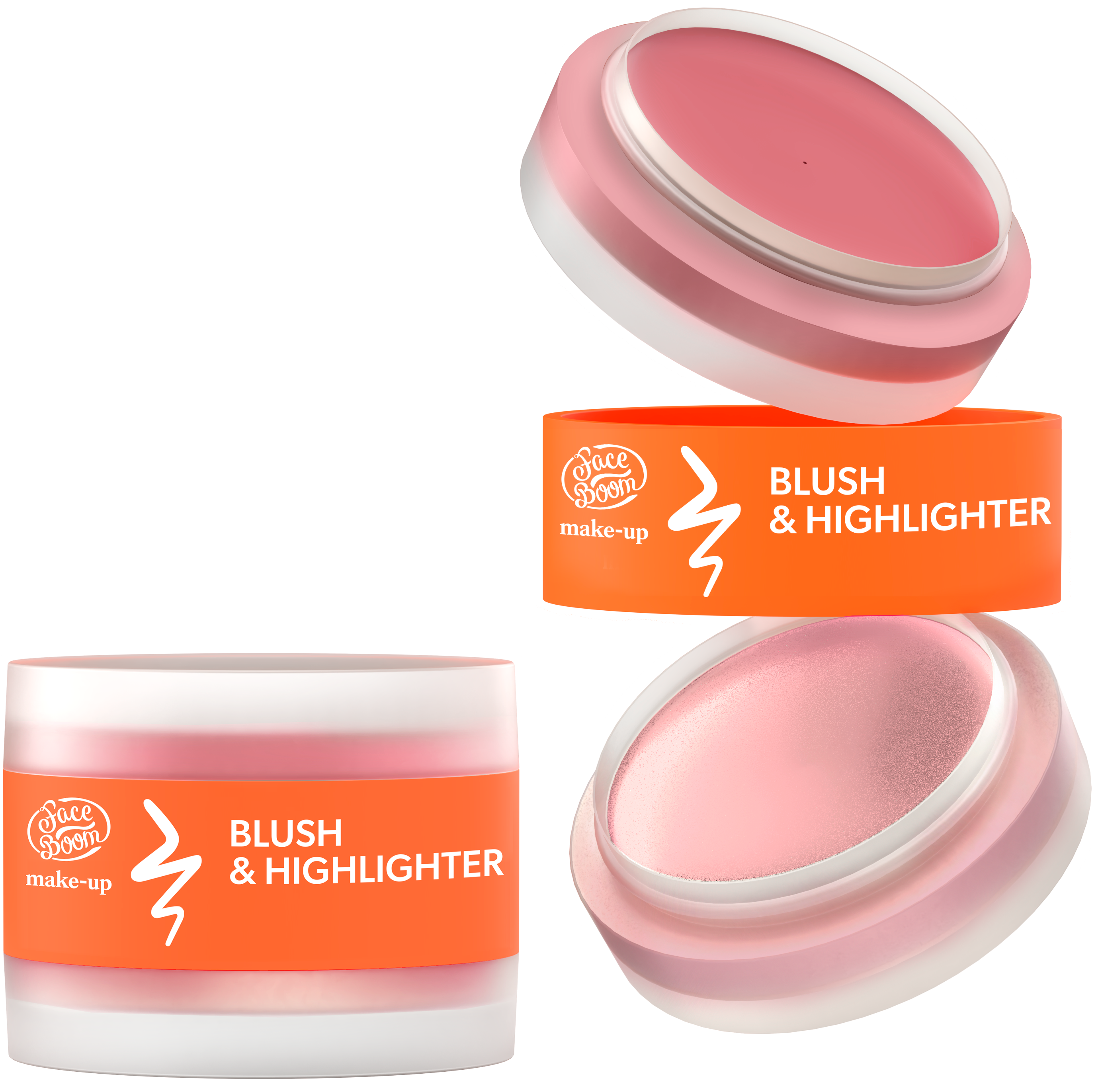 Faceboom Creamy Blush și Highlighter pentru conturare 02 Pink