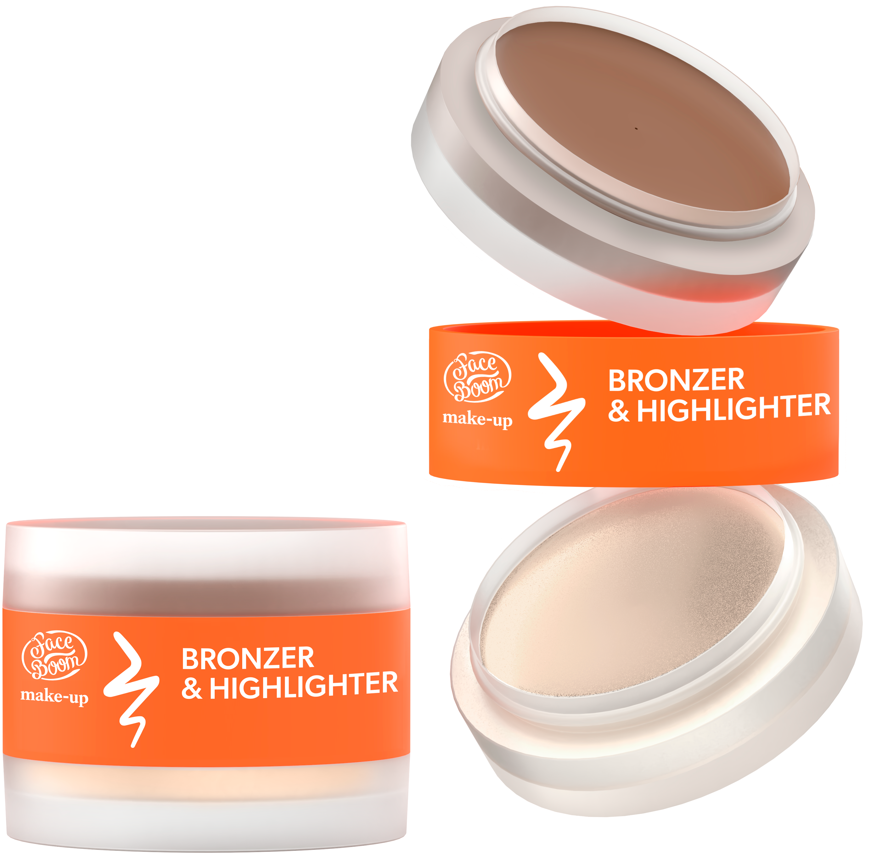 Faceboom Cream Bronzer și Highlighter pentru conturare 02 Warm