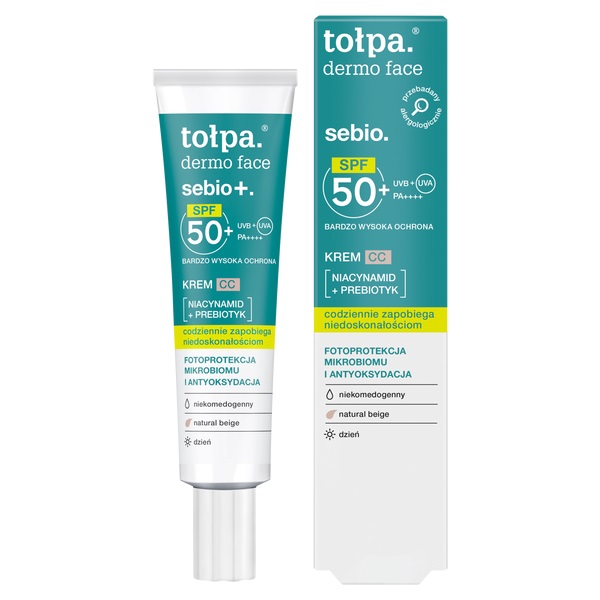 Tolpa Sebio. CC Cream Natural Beige SPF50+ 40ml