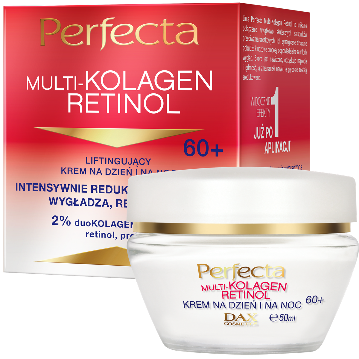Perfecta Multi-Kolagen Retinol Lifting Face Cream 60+ 50ml
