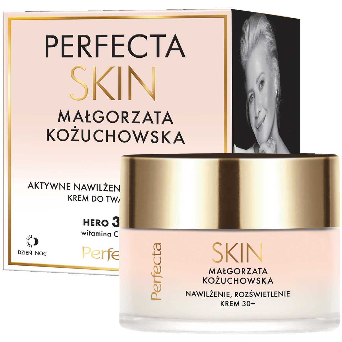 Perfecta Skin Małgorzata Kożuchowska Cremă de față hidratantă și iluminatoare 30+ 50ml