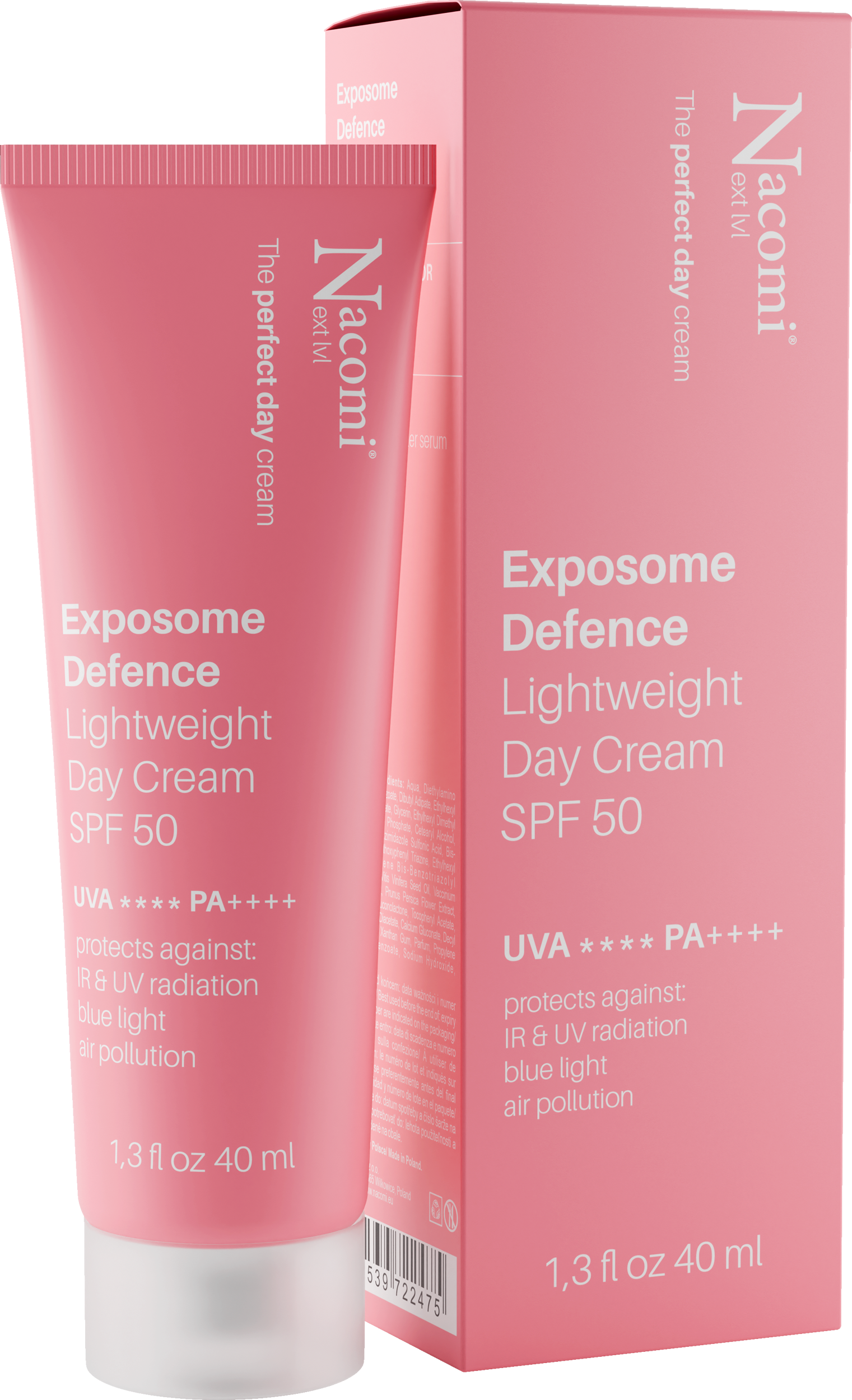 Nacomi Next Lvl Cremă de zi ușoară SPF50 40ml