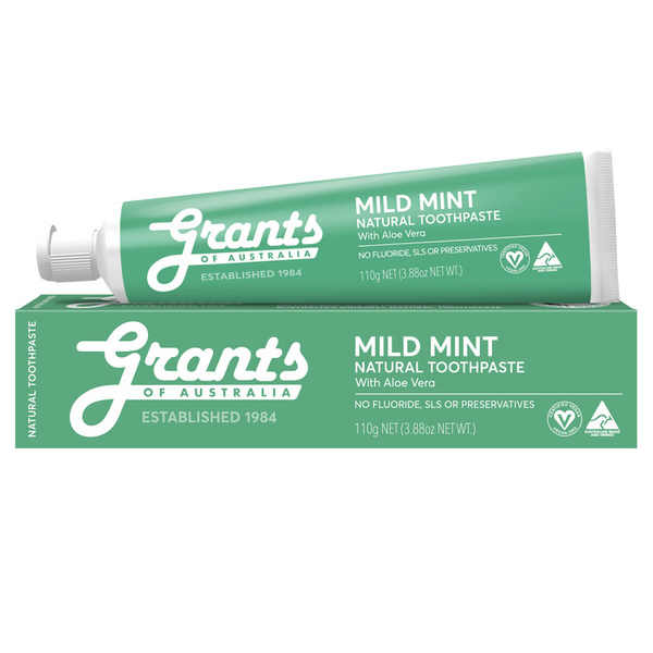Grants of Australia Gentle Mint Pastă de dinți fără fluorură 110g