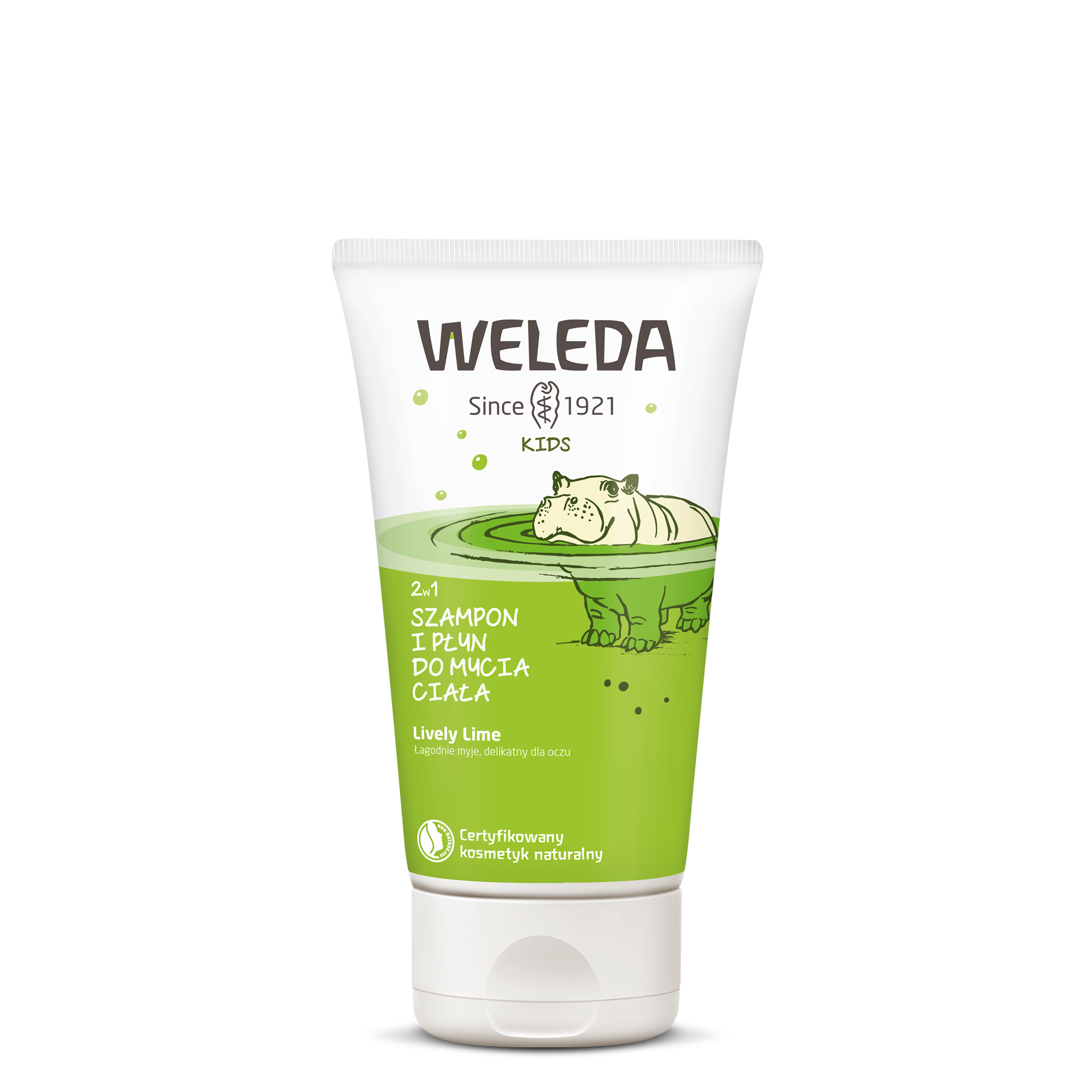 Weleda Kids 2 în 1 șampon și spălare de corp Lively Lime 150ml