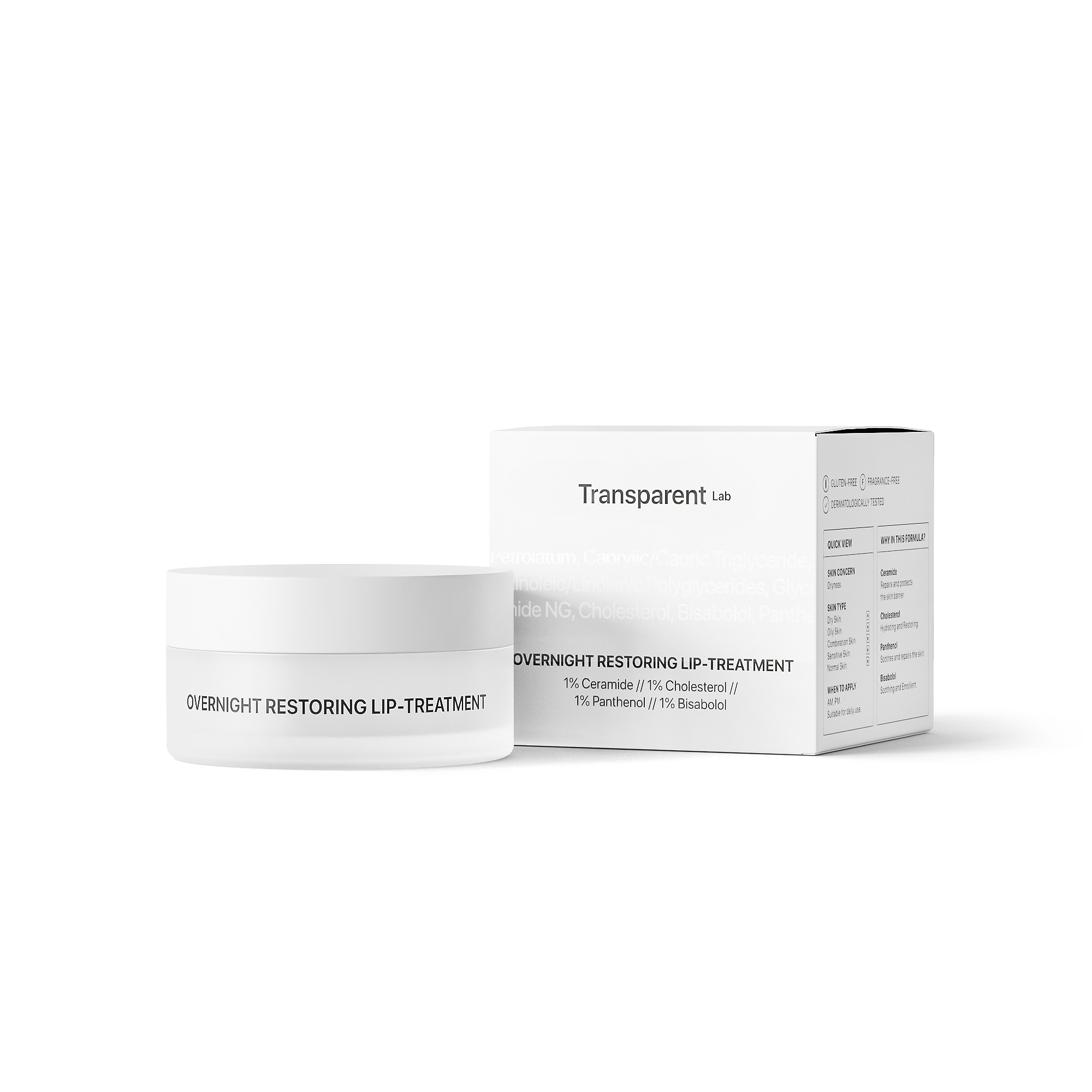 Transparent Lab Overnight Restoring Lip-Treatment Balsam regenerant pentru buze