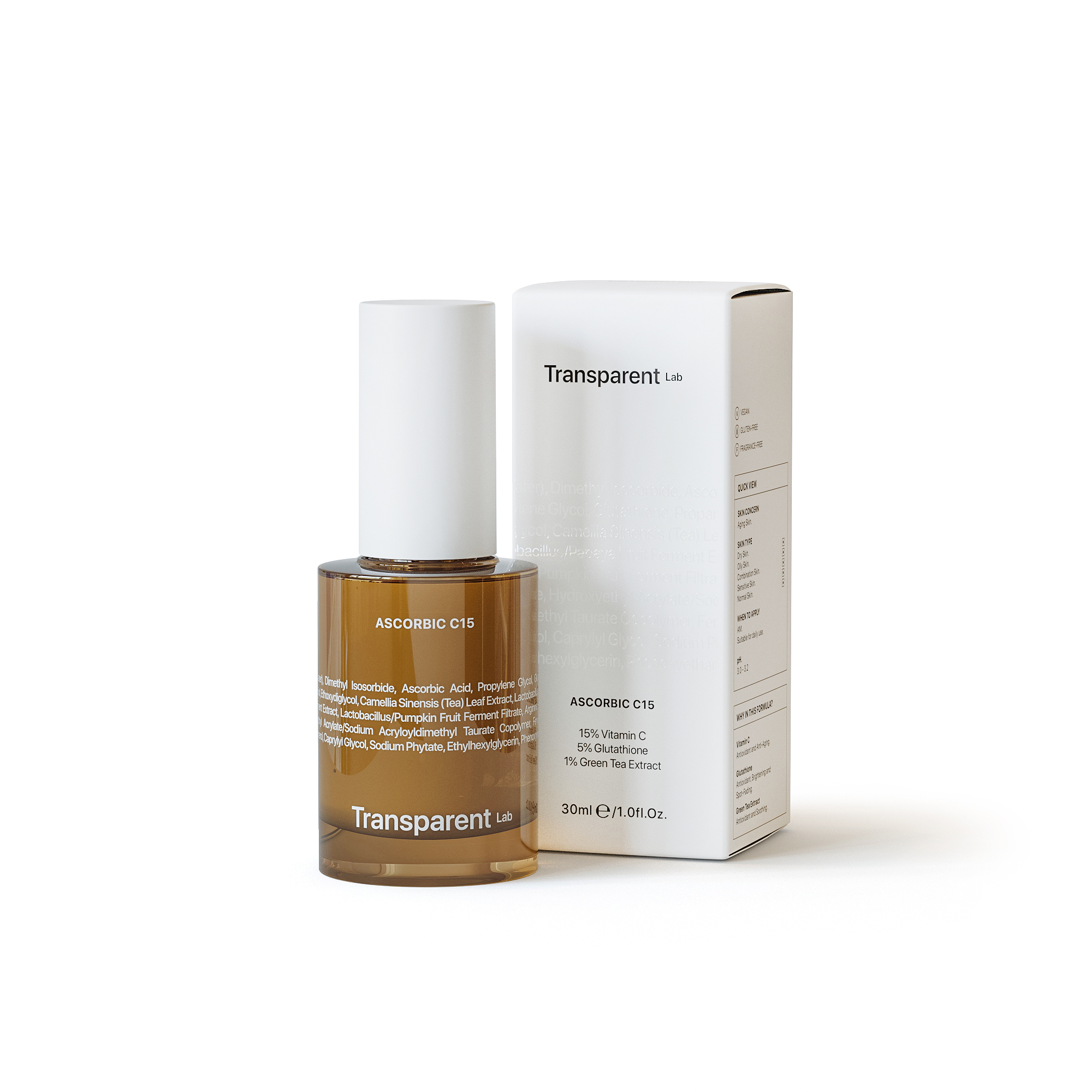 Transparent Lab Ascorbic C15 Illuminating Anti-Aging Serum 30ml