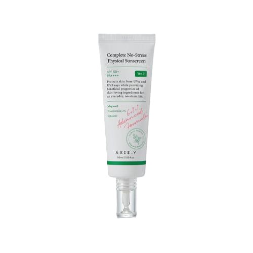 Cremă de față cu protecție solară fizică Axis-y Complete No-Stress cu SPF50+ 50ml