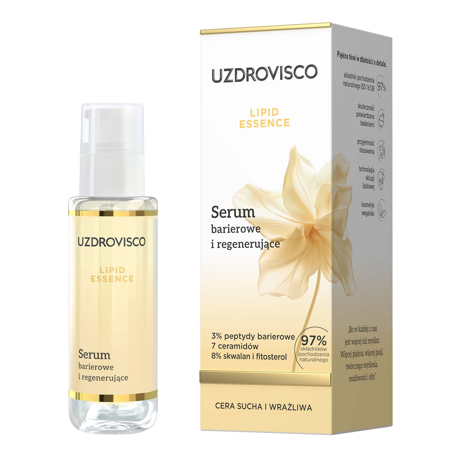 Uzdrovisco Lipid Essence Barrier and Regenerating Serum 30ml