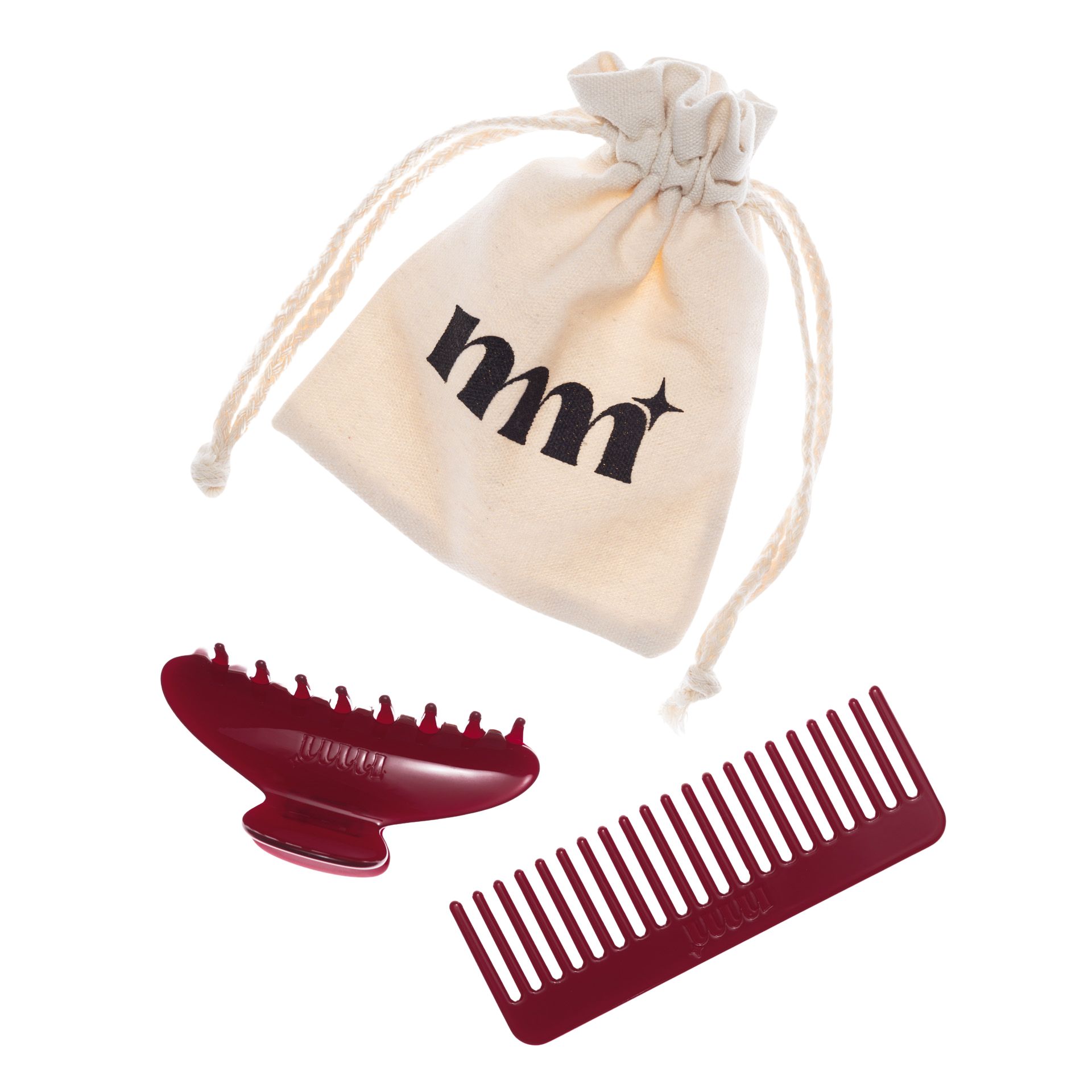 Milky Mane Essential Set Clip + Pieptene Cherry