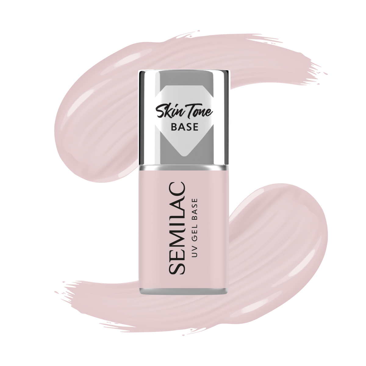 Semilac Skin Tone Cover Base Écru pentru lacuri hibride