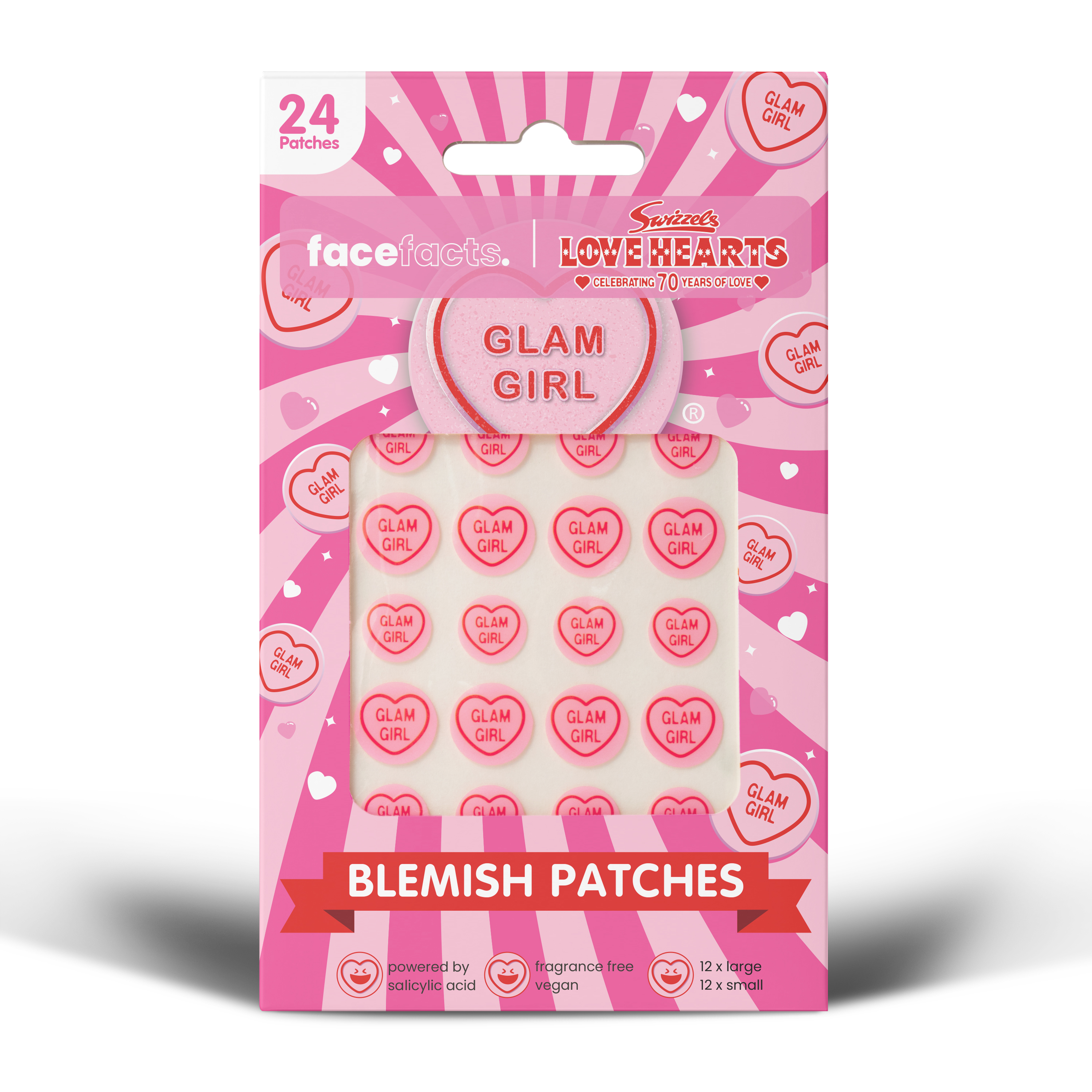 Face Facts Glam Girl Love Hearts Imperfections Patch