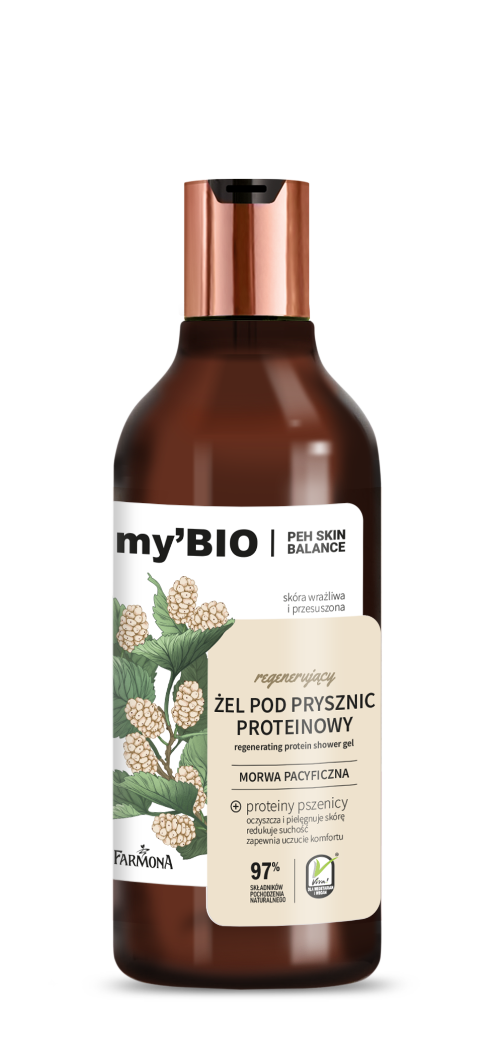 Farmona myBIO Gel de duș regenerant cu proteine 500ml