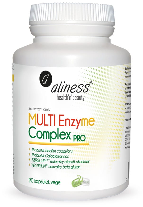 Supliment alimentar Aliness Multi Enzyme Complex Pro 90 Capsule Vege