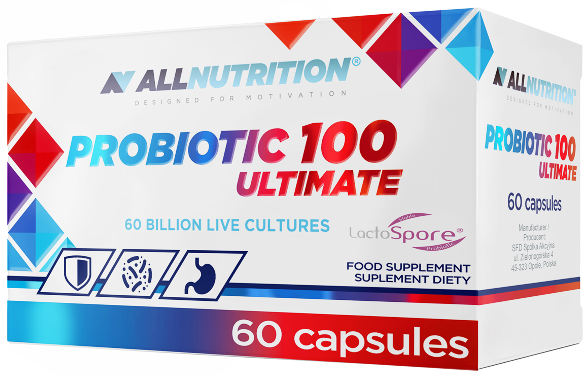 ALLNUTRITION Probiotic 100 Ultimate Probiotic Supliment 60 Capsule