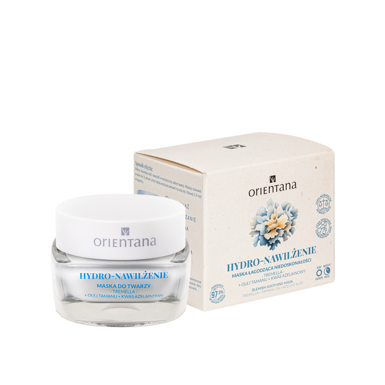 Orientana Hydro-Moisturising Mask for Soothing Imperfections 50ml