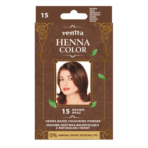 Venita Henna Color Balsam colorant pe bază de plante cu henna naturală 15 Brown