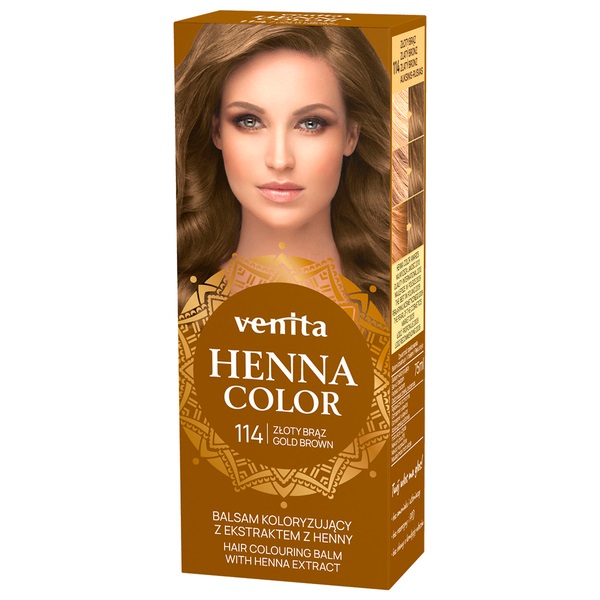 Venita Henna Color Loțiune pentru colorarea părului cu extract de Henna 114 Golden Brown