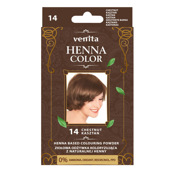 Venita Henna Color Balsam colorant pe bază de plante cu Henna naturală 14 Chestnut