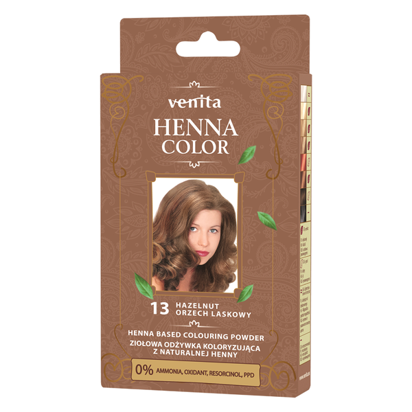 Venita Henna Color Balsam colorant pe bază de plante cu henna naturală 13 alune