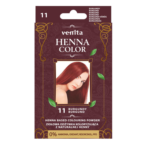 Venita Henna Color Balsam colorant pe bază de plante cu henna naturală 11 Burgundy