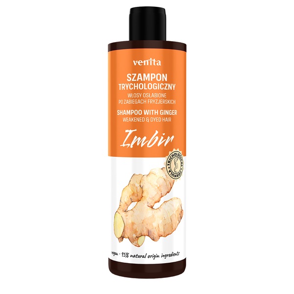 Venita Șampon trichologic pentru păr slăbit cu ghimbir 300ml