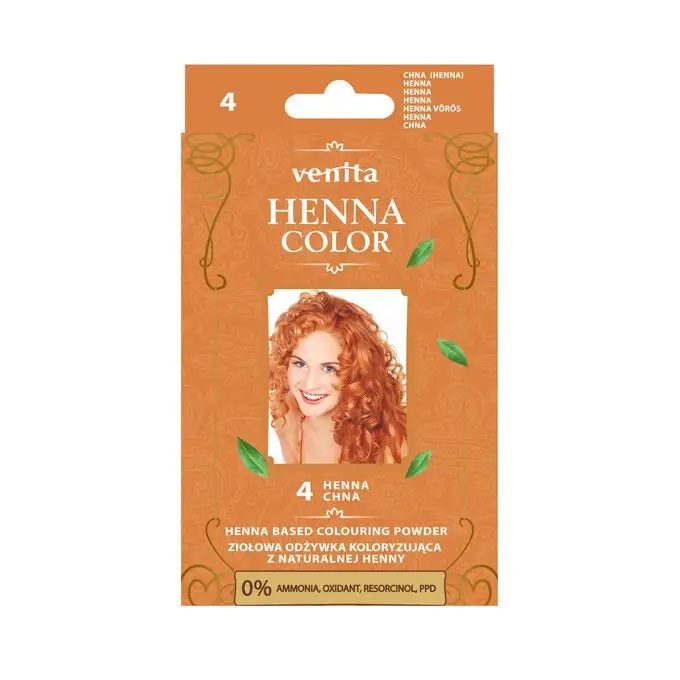 Venita Henna Color Balsam colorant pe bază de plante cu henna naturală 4 Chna