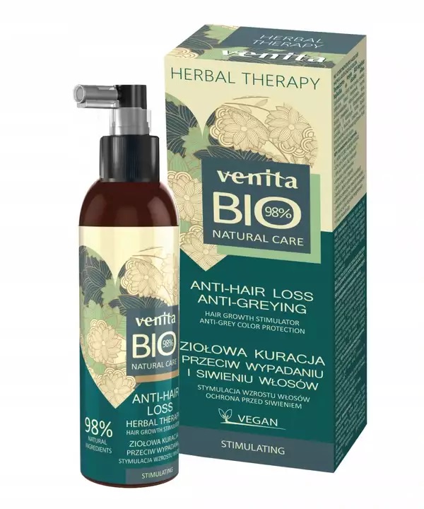 Venita Bio Natural Care Tratament pe bază de plante împotriva căderii părului și a încărunțitului 200ml