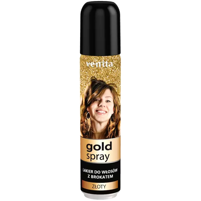 Venita Gold Spray Spray de păr cu sclipici de aur 75ml