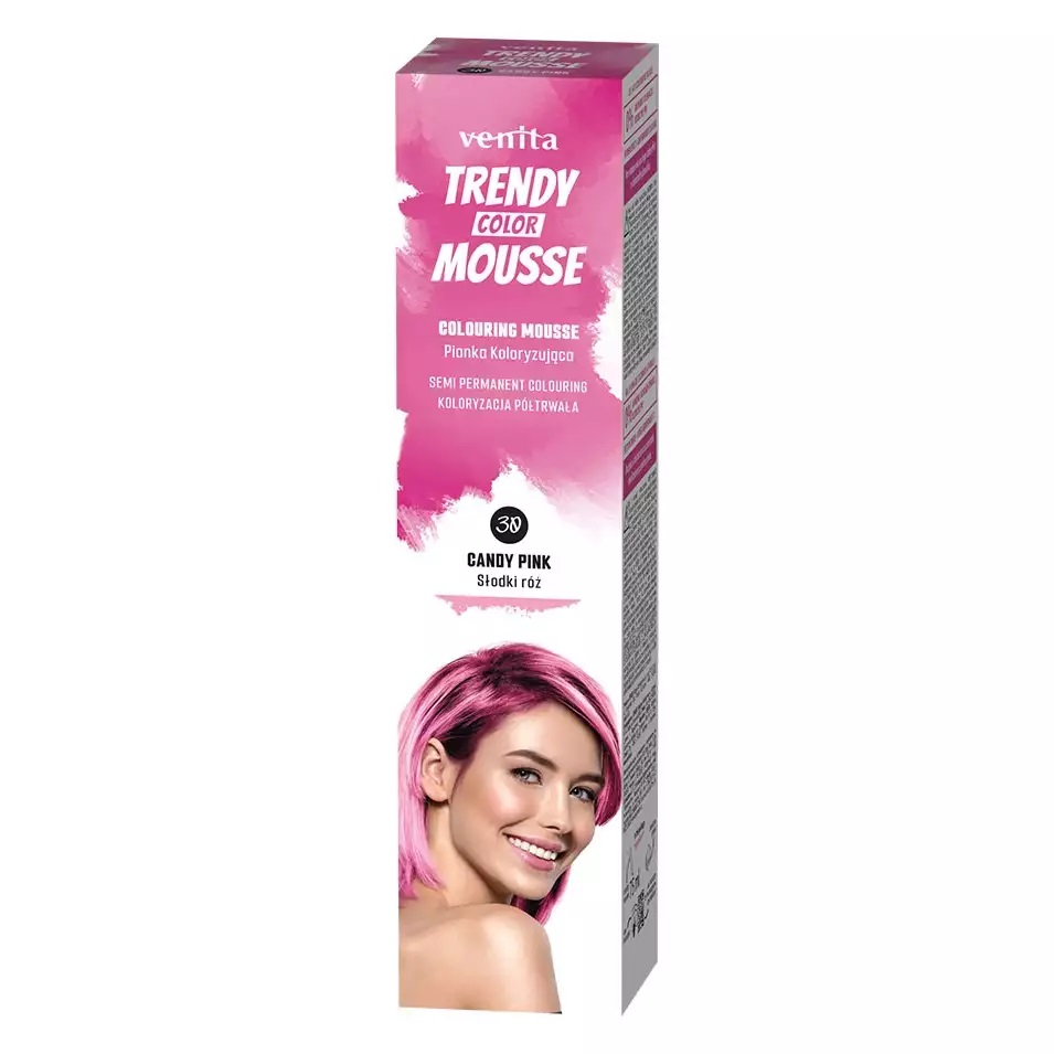 Venita Trendy Color Pianka Koloryzująca do Włosów 30 Słodki Róż
