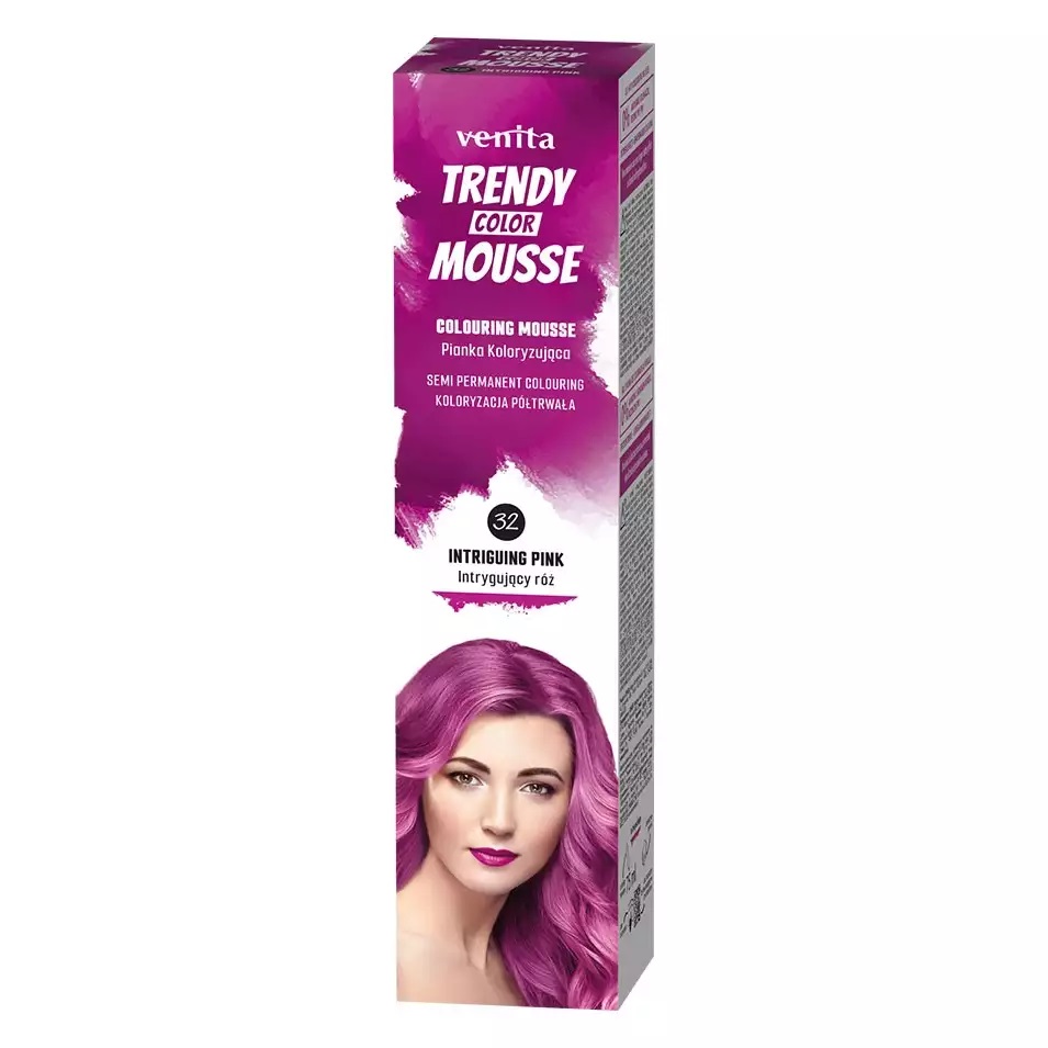 Venita Trendy Color Pianka Koloryzująca do Włosów 32 Intrygujący Róż