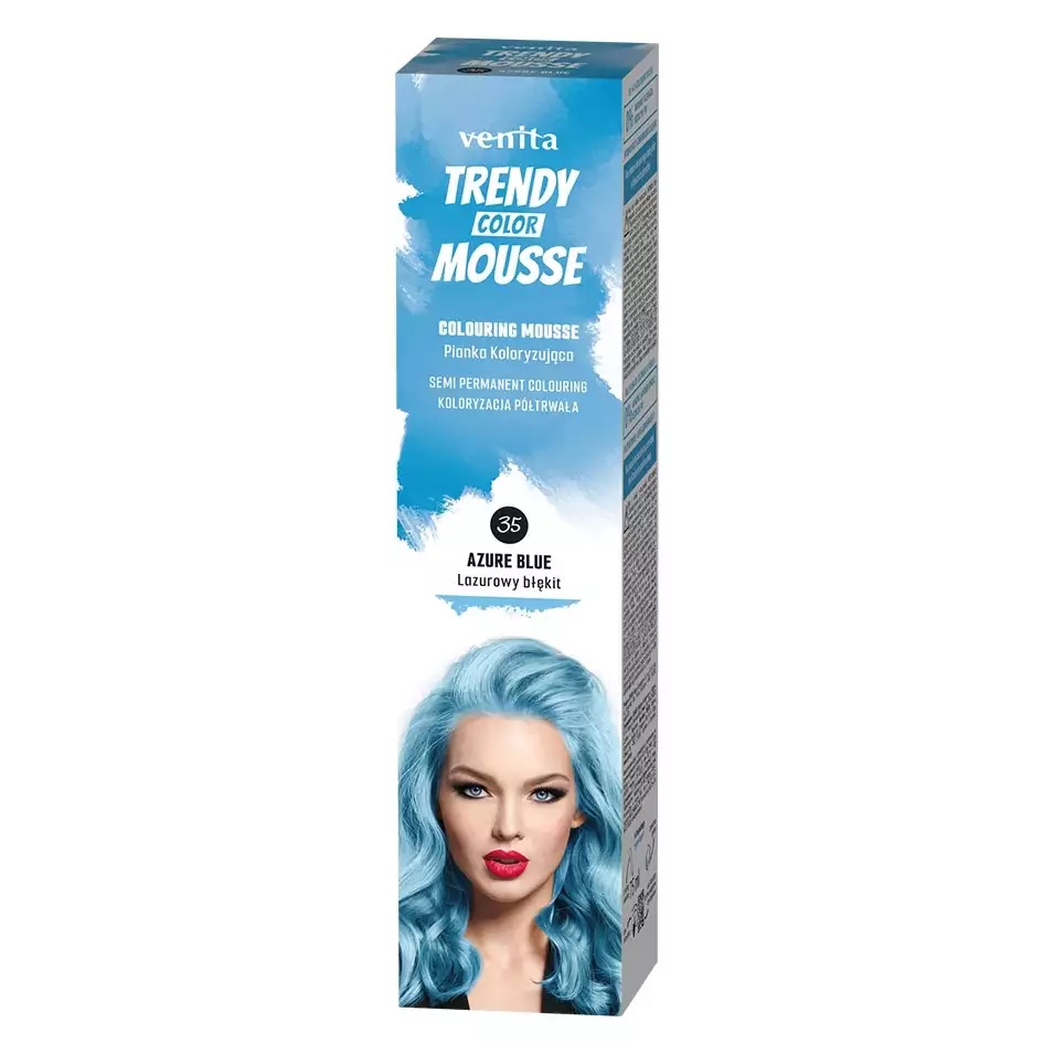 Venita Trendy Color Pianka Koloryzująca do Włosów 35 Lazurowy Błękit
