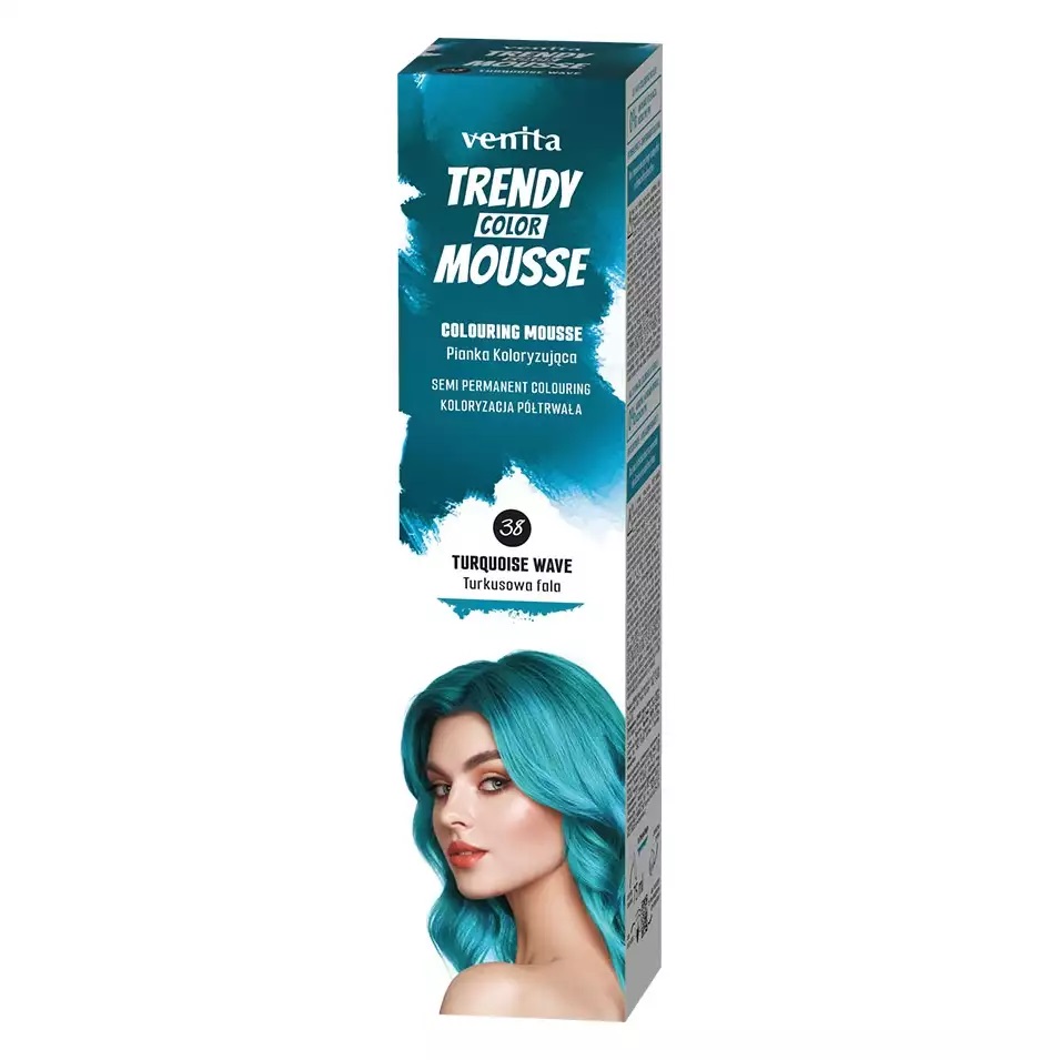 Venita Trendy Color Pianka Koloryzująca do Włosów 38 Turkusowa Fala