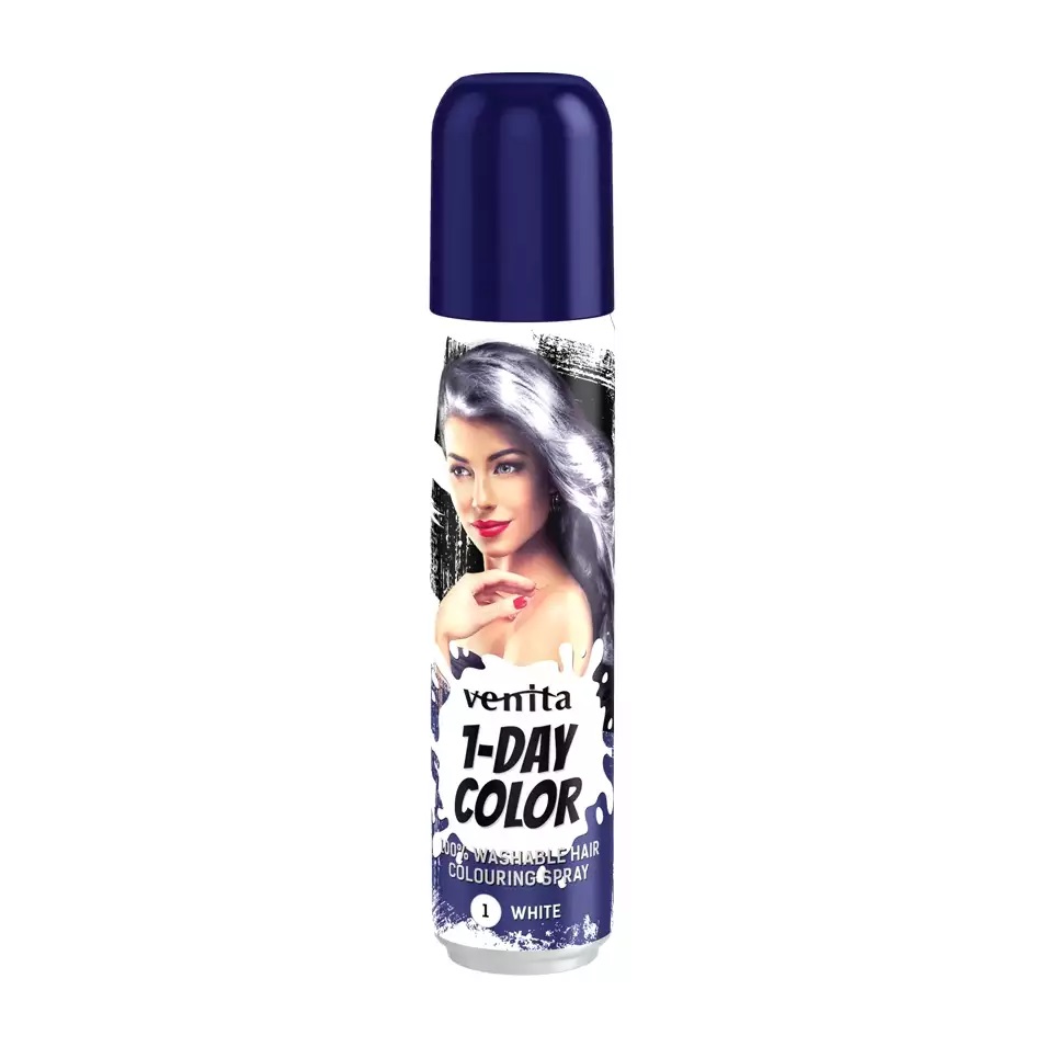 Venita 1-Day Color Spray colorant pentru păr 1 alb