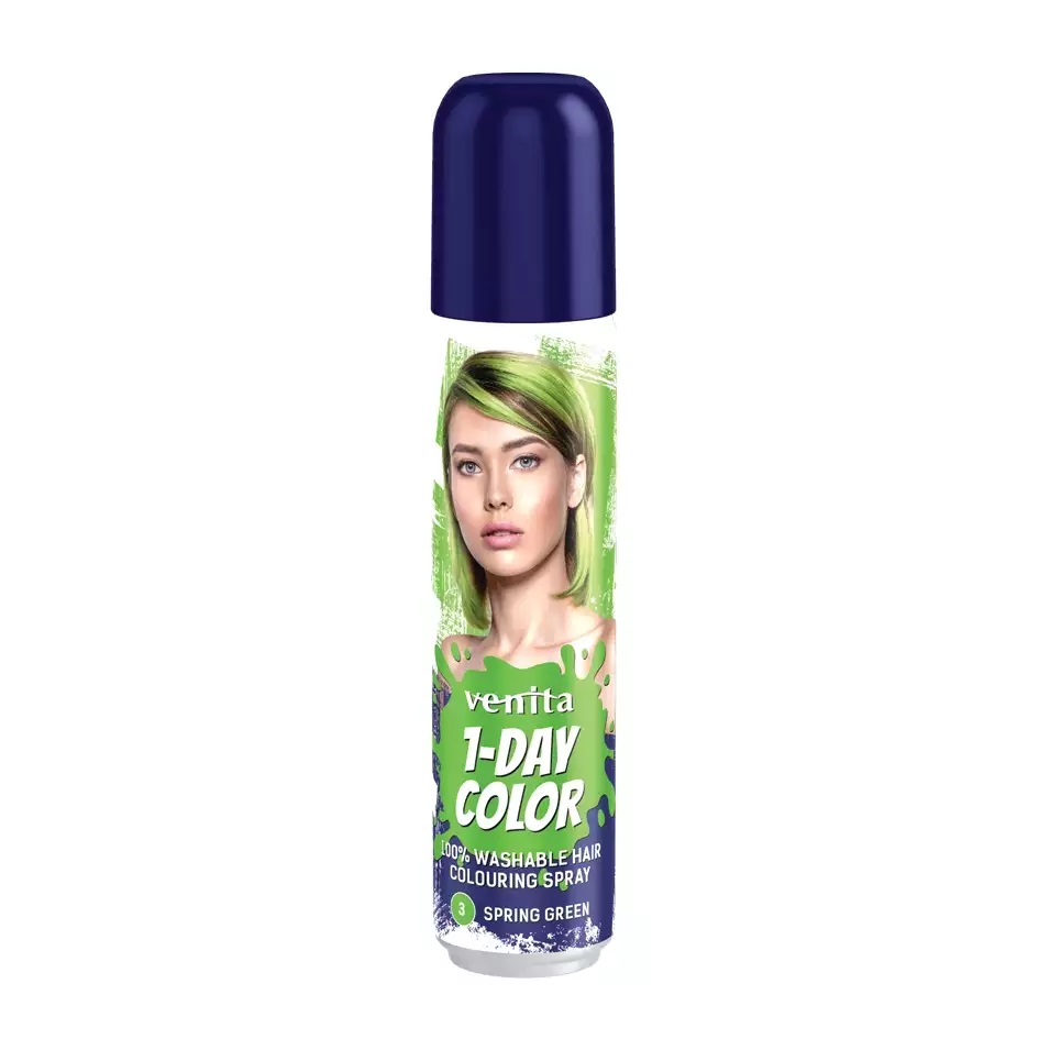Spray colorant pentru păr Venita 1-Day Color 3 Spring Green