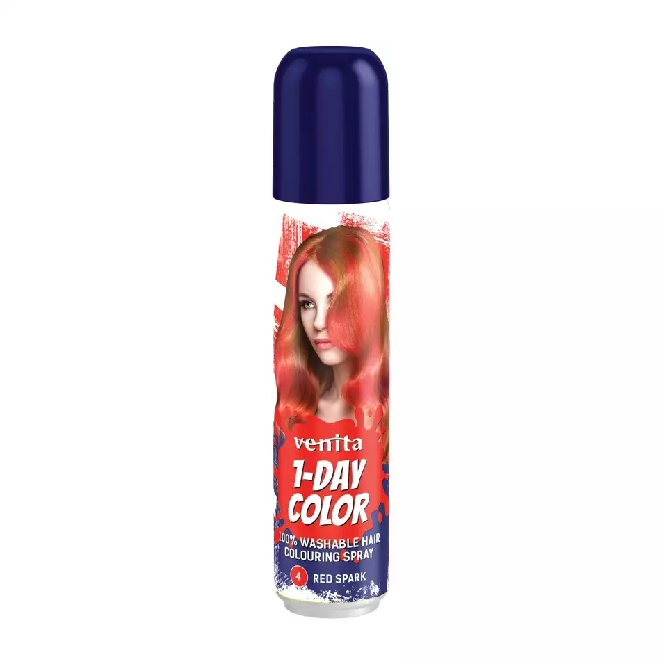 Venita 1-Day Color Spray colorant pentru păr 4 Red Spark