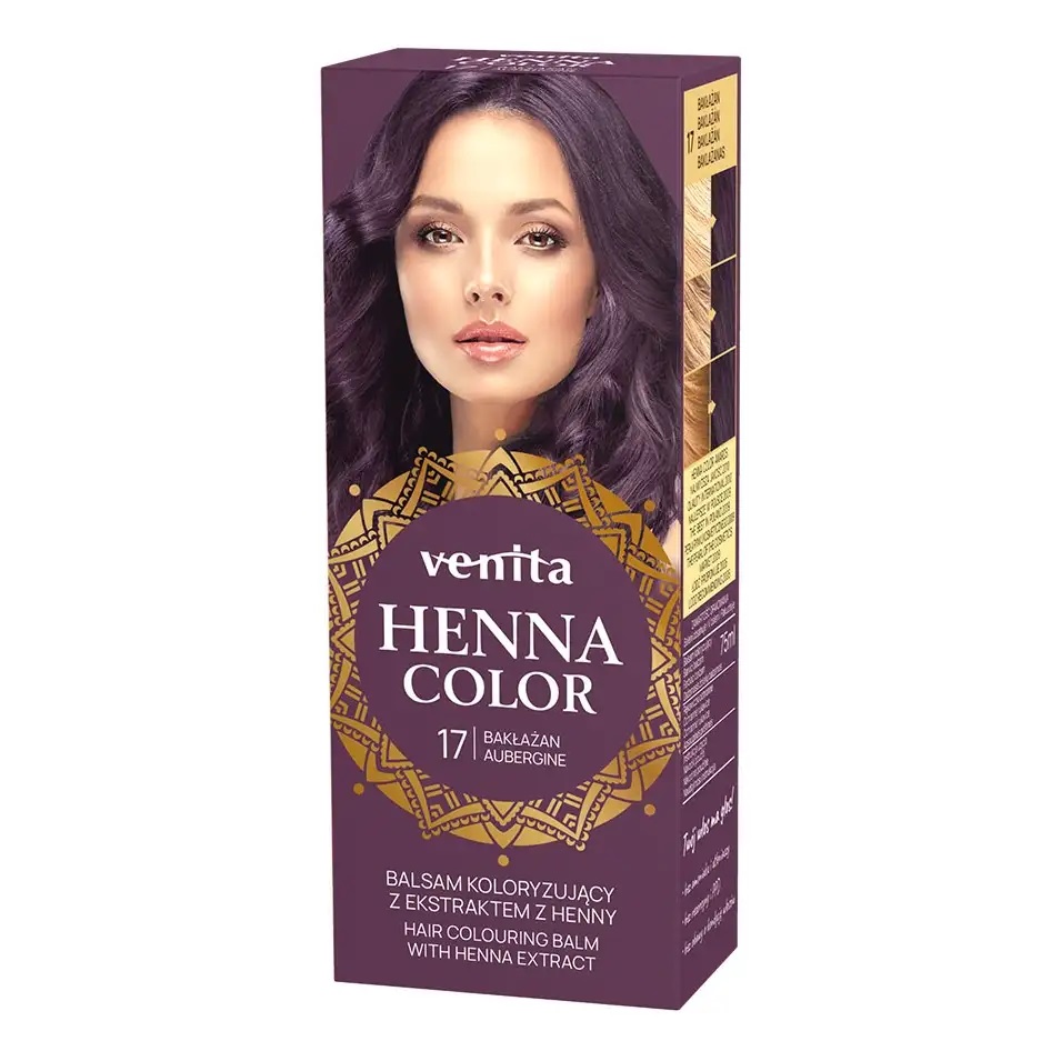 Venita Henna Color Loțiune pentru colorarea părului cu extract de Henna 17 Aubergine