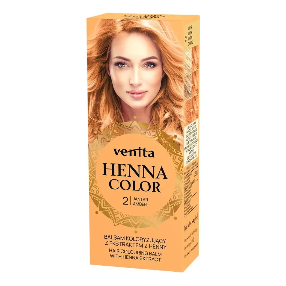 Venita Henna Color Loțiune pentru colorarea părului cu extract de Henna 2 Jantar