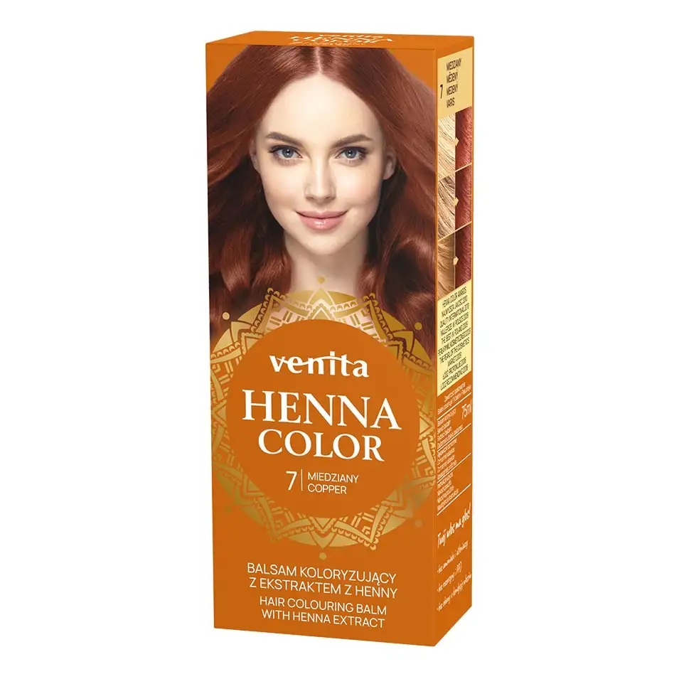 Venita Henna Color Loțiune pentru colorarea părului cu extract de Henna 7 cupru