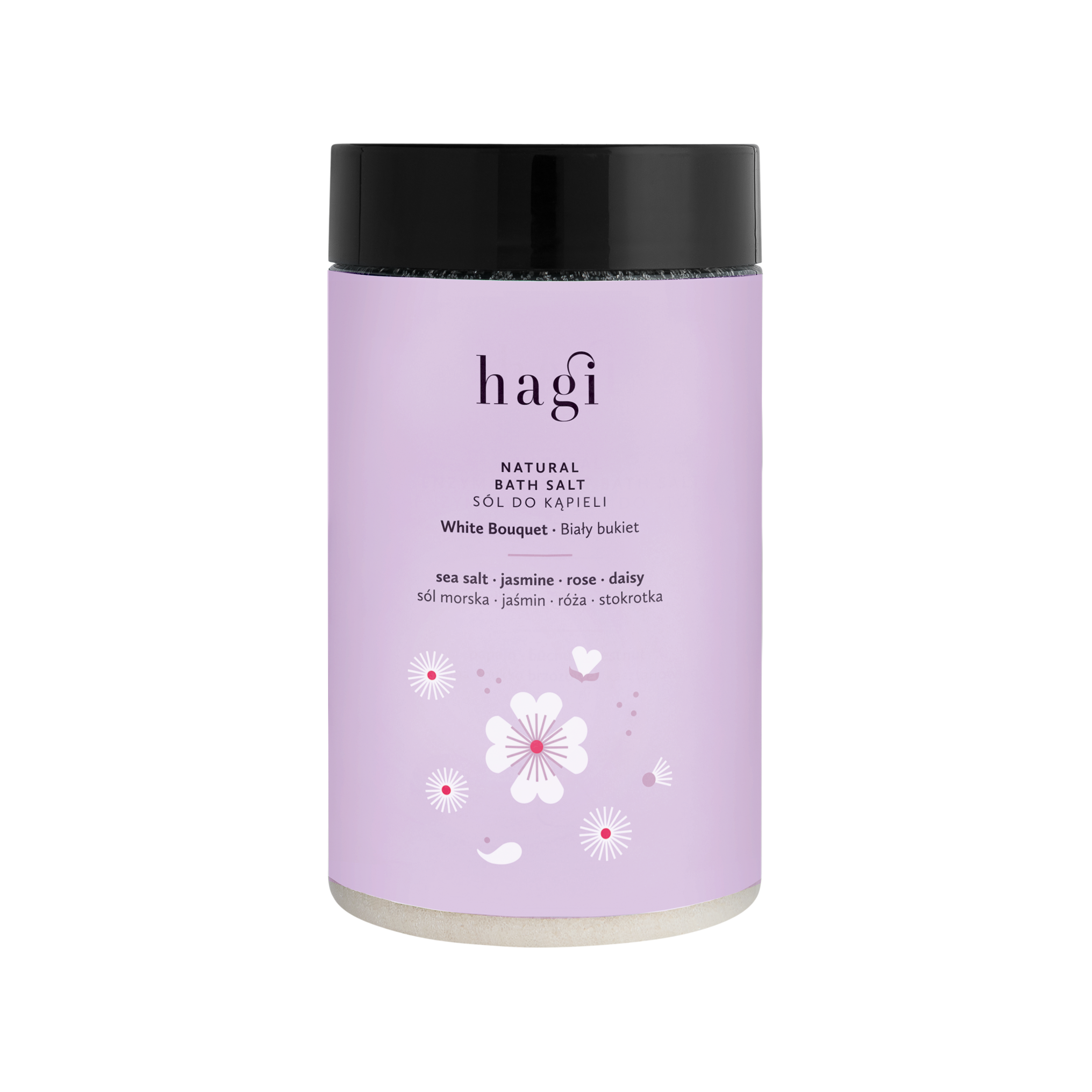 Hagi Natural White Bouquet sare de baie 480g
