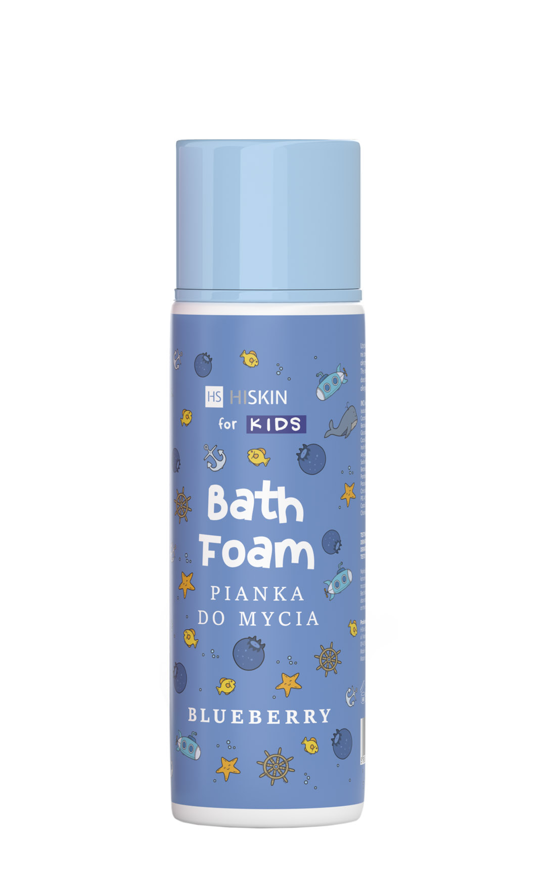 HISKIN pentru copii Spumă de spălare a corpului cu afine 250ml