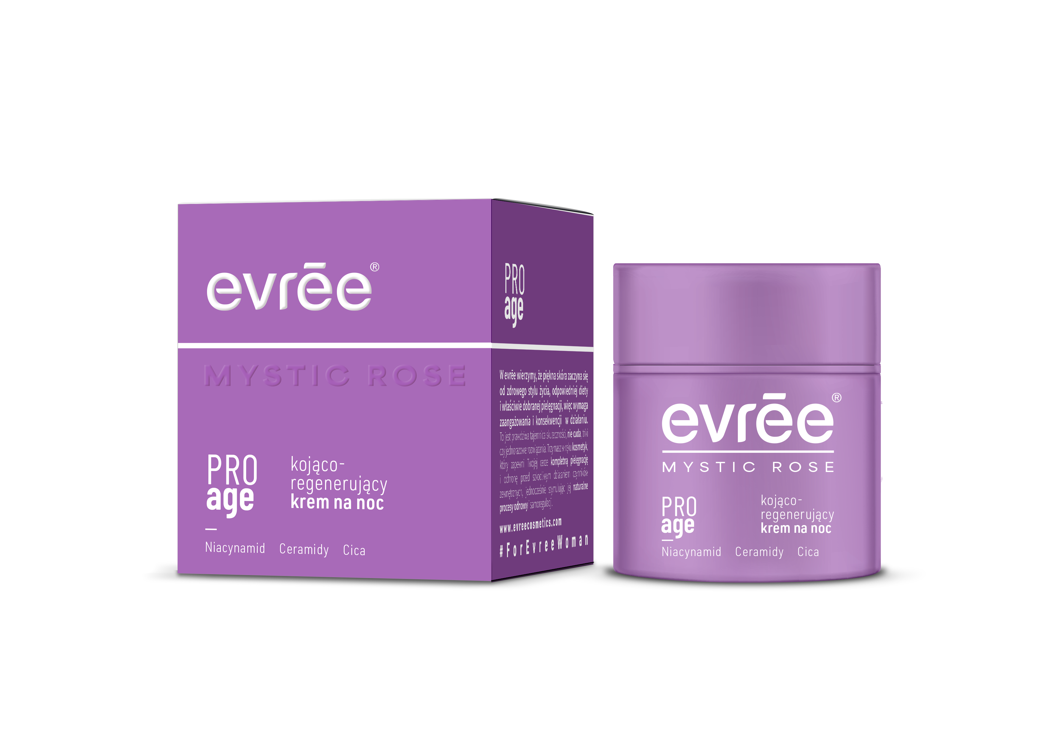 Evree Mystic Rose Pro Age Cremă de noapte calmantă-regenerantă 50ml