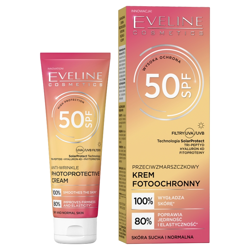 Eveline Cremă fotoprotectoare antirid cu filtru SPF50 30ml